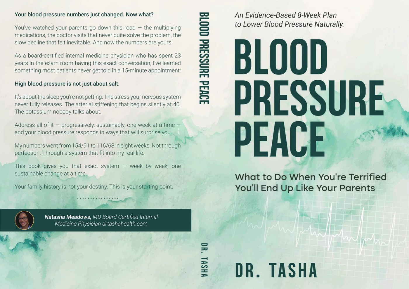 Blood Pressure Peace — full wraparound cover by Dr. Tasha